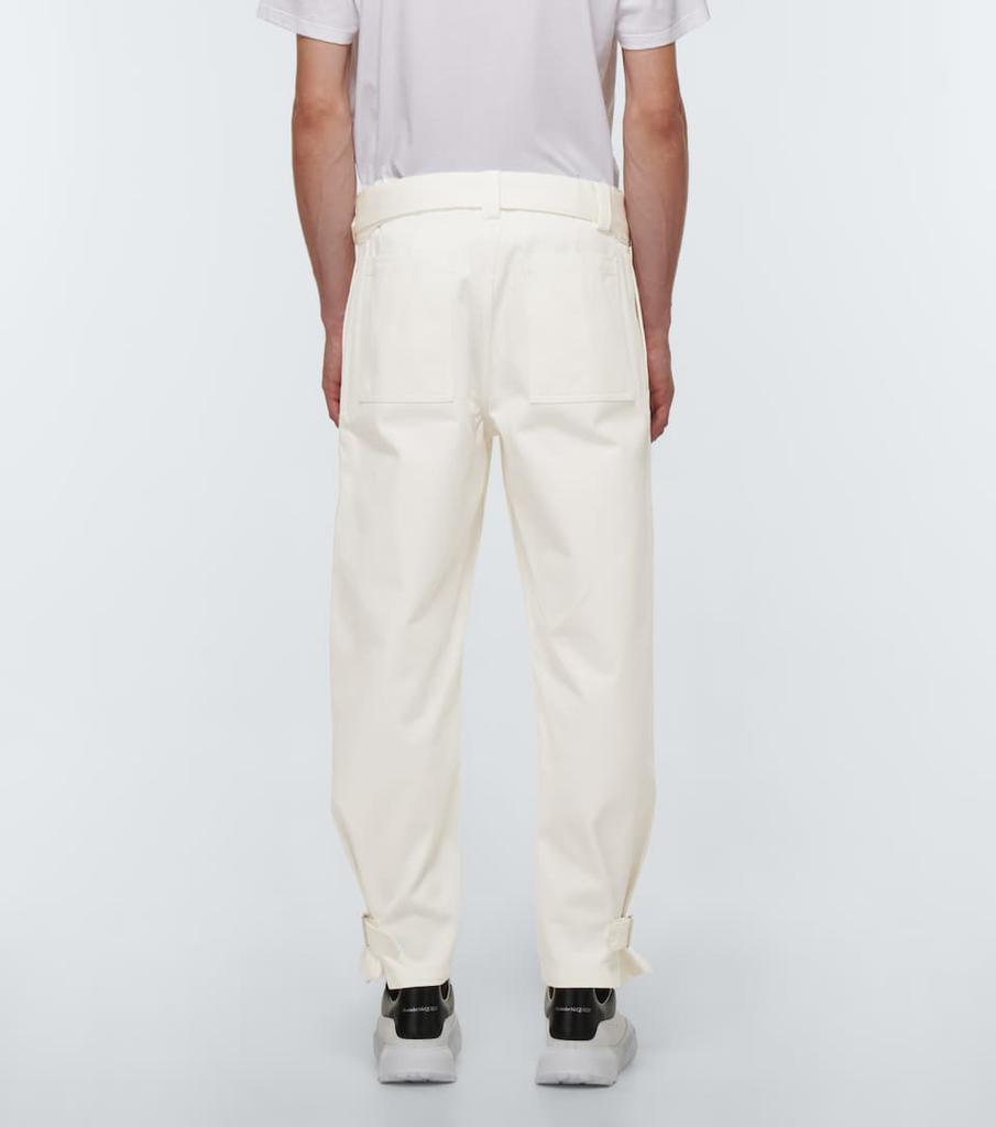 商品Alexander McQueen|配腰带直筒棉质裤装,价格¥7242,第6张图片详细描述