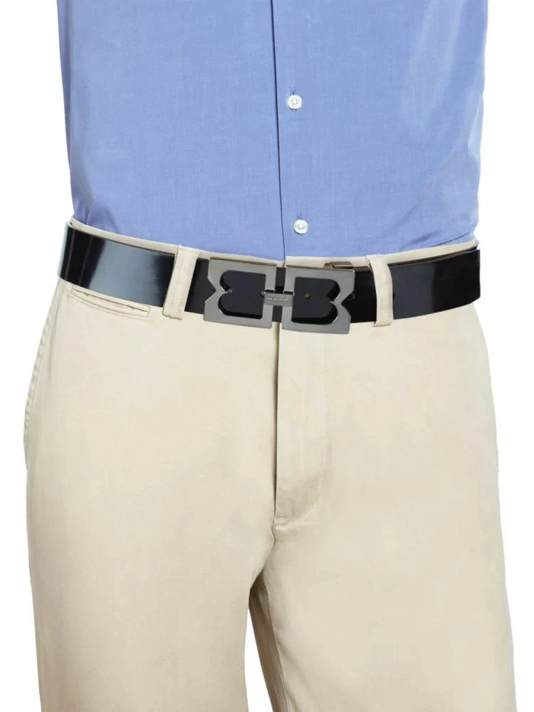 商品Bruno Magli|Double-Buckle Patent Leather Belt,价格¥639,第3张图片详细描述