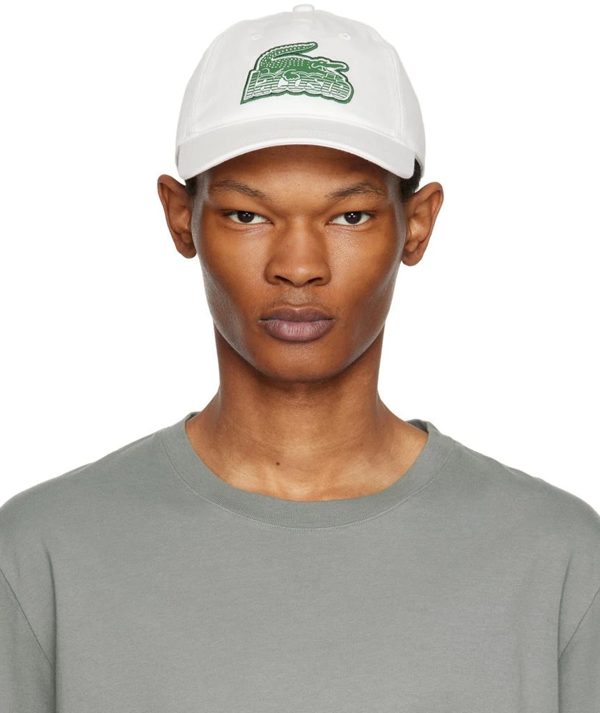 商品Lacoste|White Crocodile Patch Cap,价格¥187,第1张图片