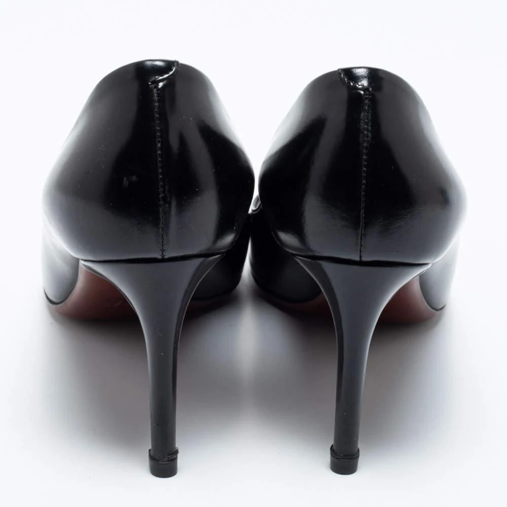 商品[二手商品] Louis Vuitton|Louis Vuitton Black Leather Betty Pumps Size 38,价格¥952,第5张图片详细描述