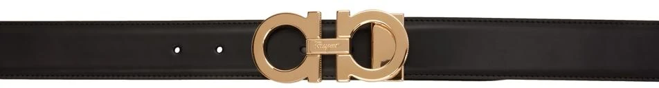 商品Salvatore Ferragamo|黑色 & 海军蓝 Gancini 双面腰带,价格¥3740,第1张图片