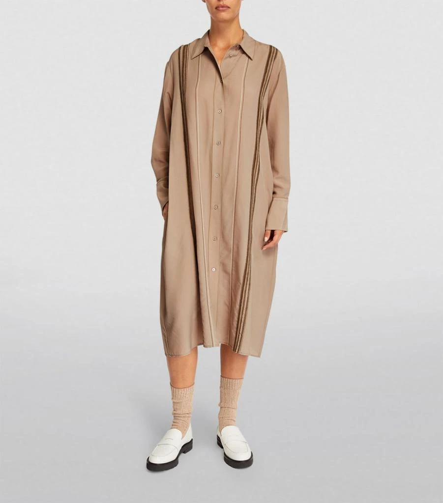 商品Joseph|Silk-Blend Midi Shirt Dress,价格¥3420,第2张图片详细描述