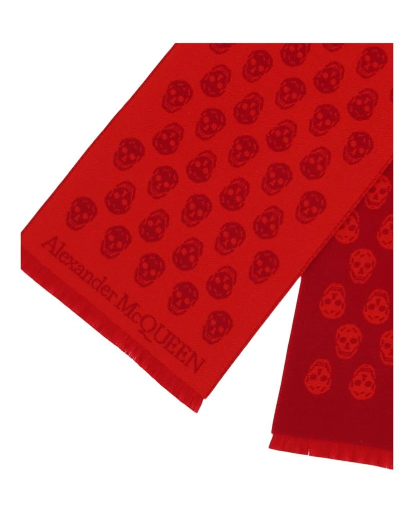 商品Alexander McQueen|Biker Skull Jacquard Scarf,价格¥1061,第3张图片详细描述