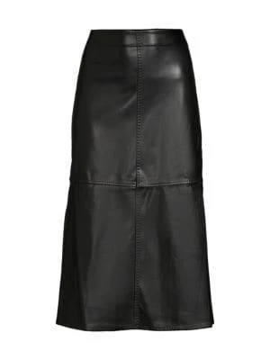 商品Max Studio|Faux Leather Skirt,价格¥376,第3张图片详细描述