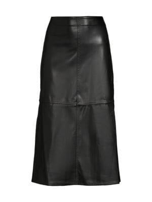 商品Max Studio|Faux Leather Skirt,价格¥369,第5张图片详细描述