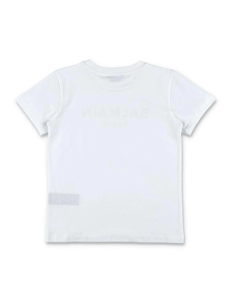 商品Balmain|Balmain Kids Logo Printed Crewneck T-Shirt,价格¥537,第2张图片详细描述