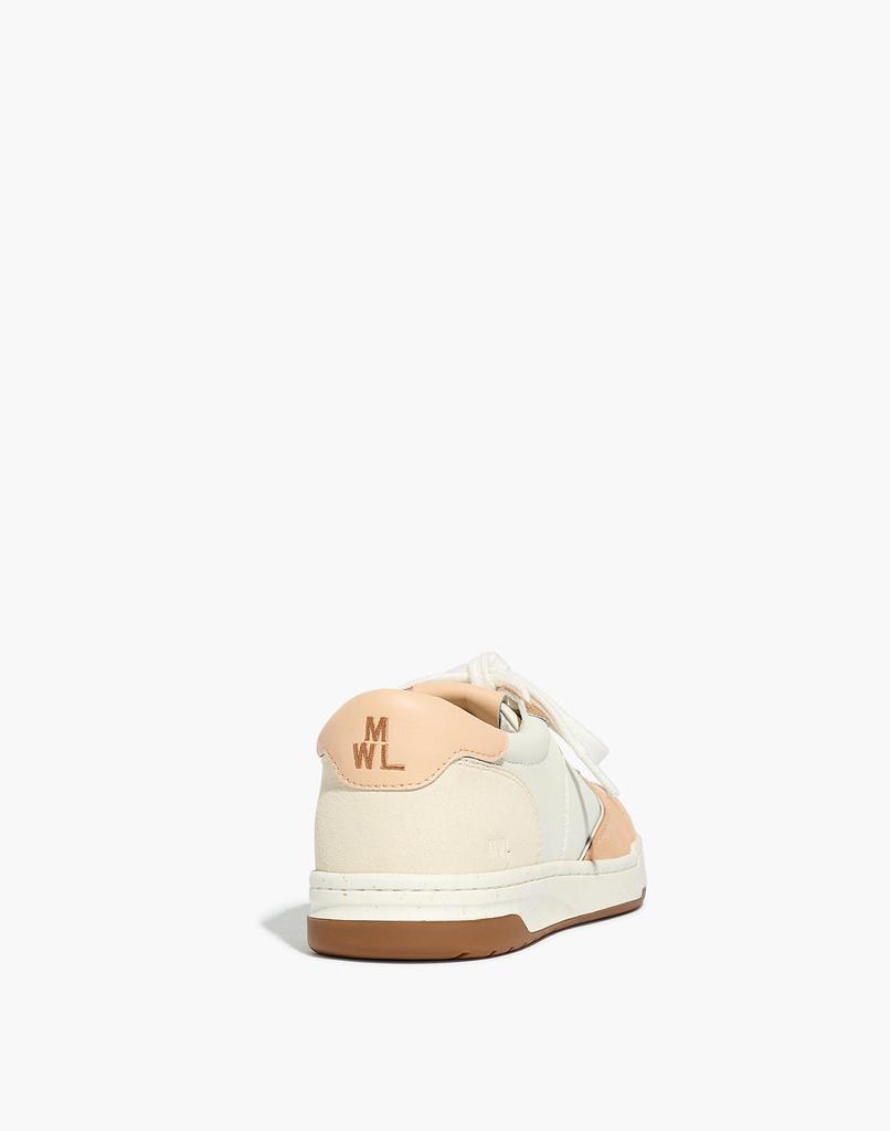 商品Madewell|Court Low-Top Sneakers in Peach Colorblock,价格¥585,第5张图片详细描述