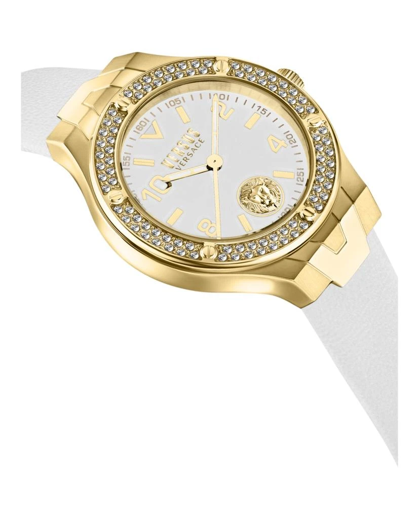 商品Versus Versace|Vittoria Crystal Leather Watch,价格¥1915,第3张图片详细描述