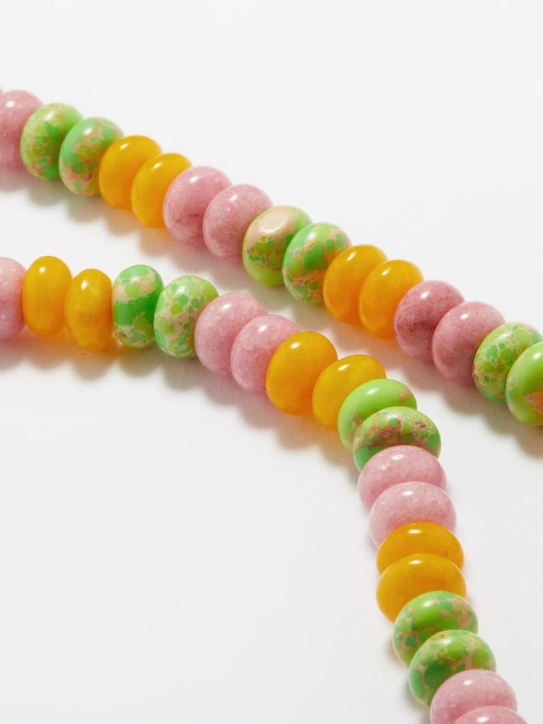 商品Anni Lu|Paradiso jade, jasper & 18kt gold-plated necklace,价格¥1293,第4张图片详细描述