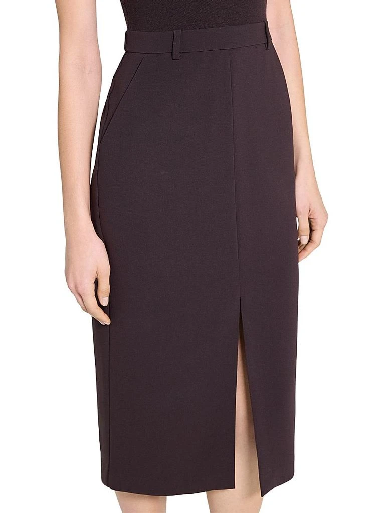 商品Theory|Funnel-Neck Crepe Belted Dress,价格¥4238,第5张图片详细描述