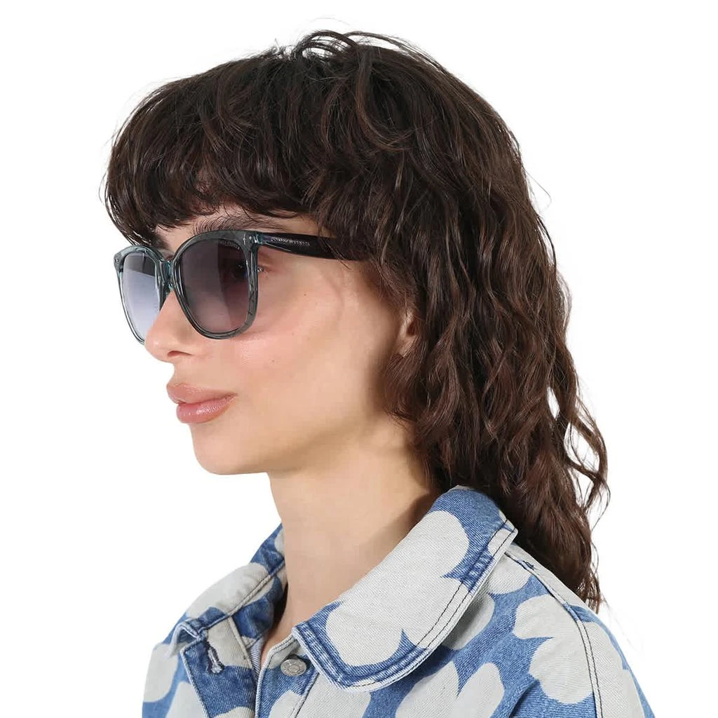 商品Bottega Veneta|Bottega Veneta Blue Gradient Square Ladies Sunglasses BV0252SA 004 55,价格¥834,第2张图片详细描述