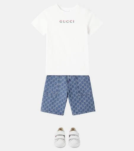 商品Gucci|Logo棉质针织T恤,价格¥2276,第2张图片详细描述