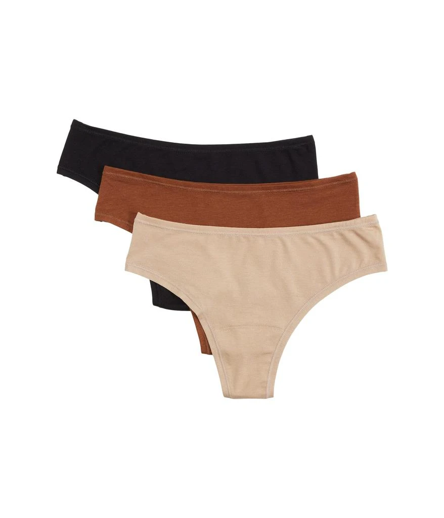 商品Hanky Panky|3-Pack Play Natural Rise Thong,价格¥385,第1张图片
