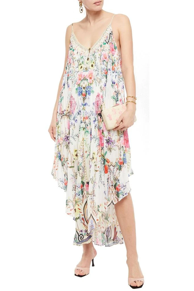 商品Camilla|Asymmetric pleated floral-print georgette dress,价格¥2884,第2张图片详细描述