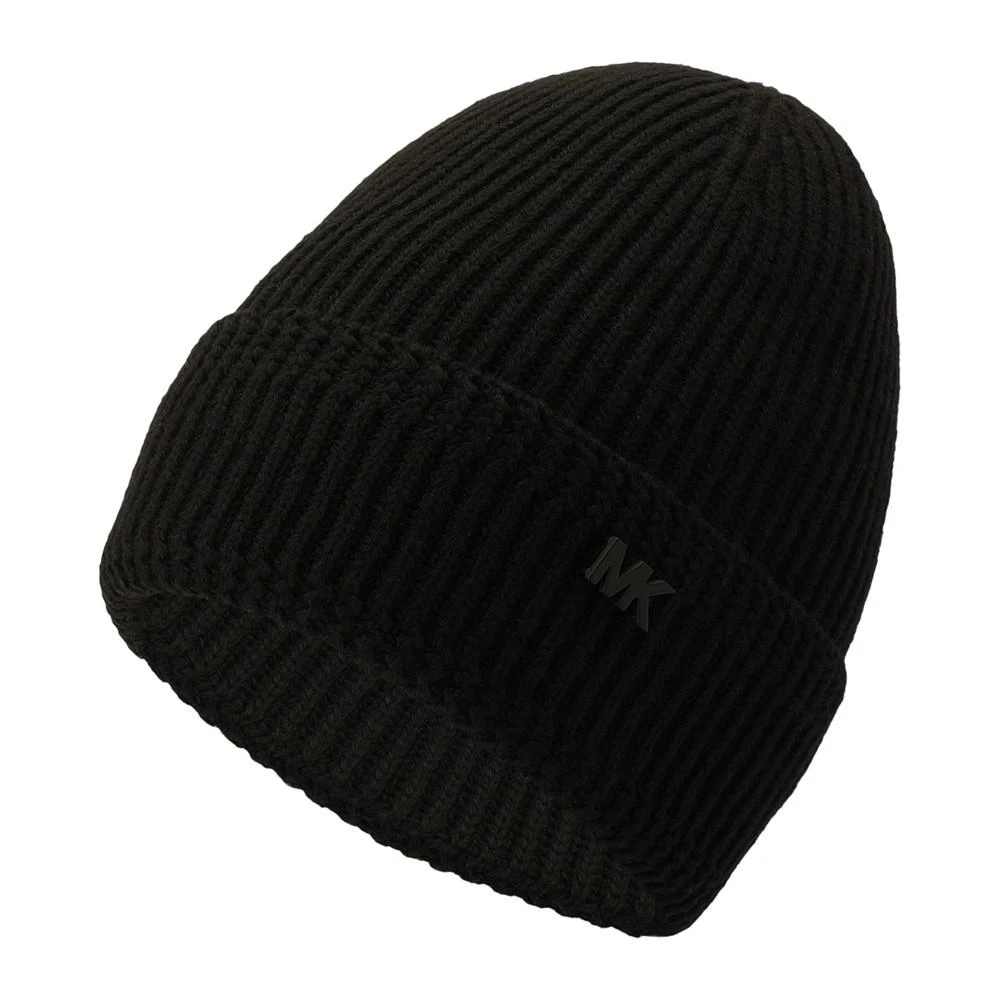 商品Michael Kors|Men's Racked Ribbed Cuffed Logo Hat,价格¥255,第3张图片详细描述