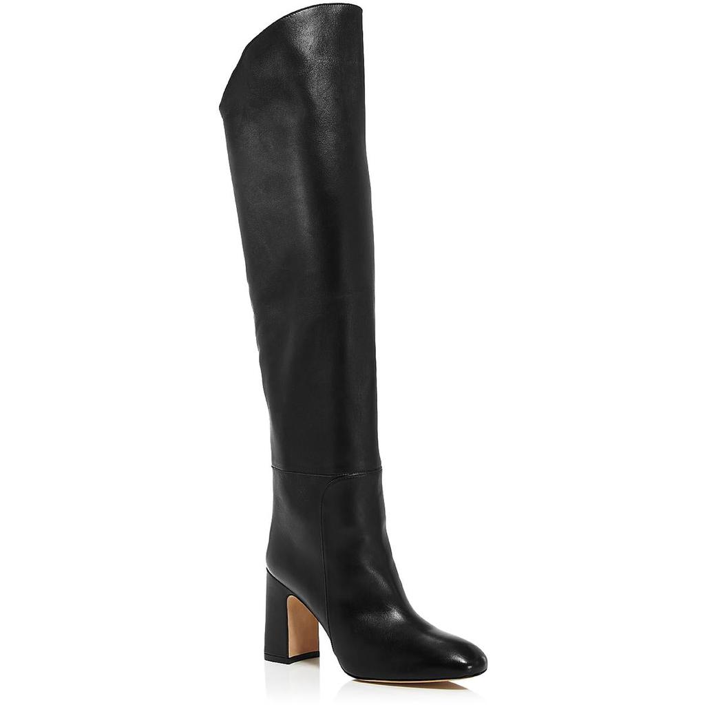 Stuart Weitzman Womens Lucinda Leather Pull On Knee-High Boots商品第1张图片规格展示