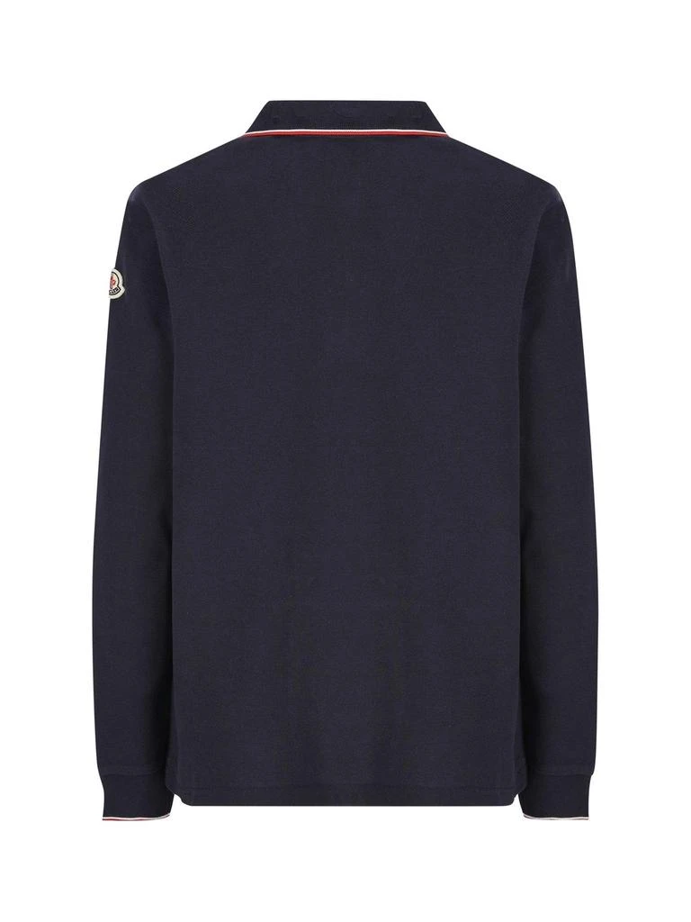 商品Moncler|Moncler Enfant Button Detailed Long-Sleeved Polo Shirt,价格¥1714,第2张图片详细描述