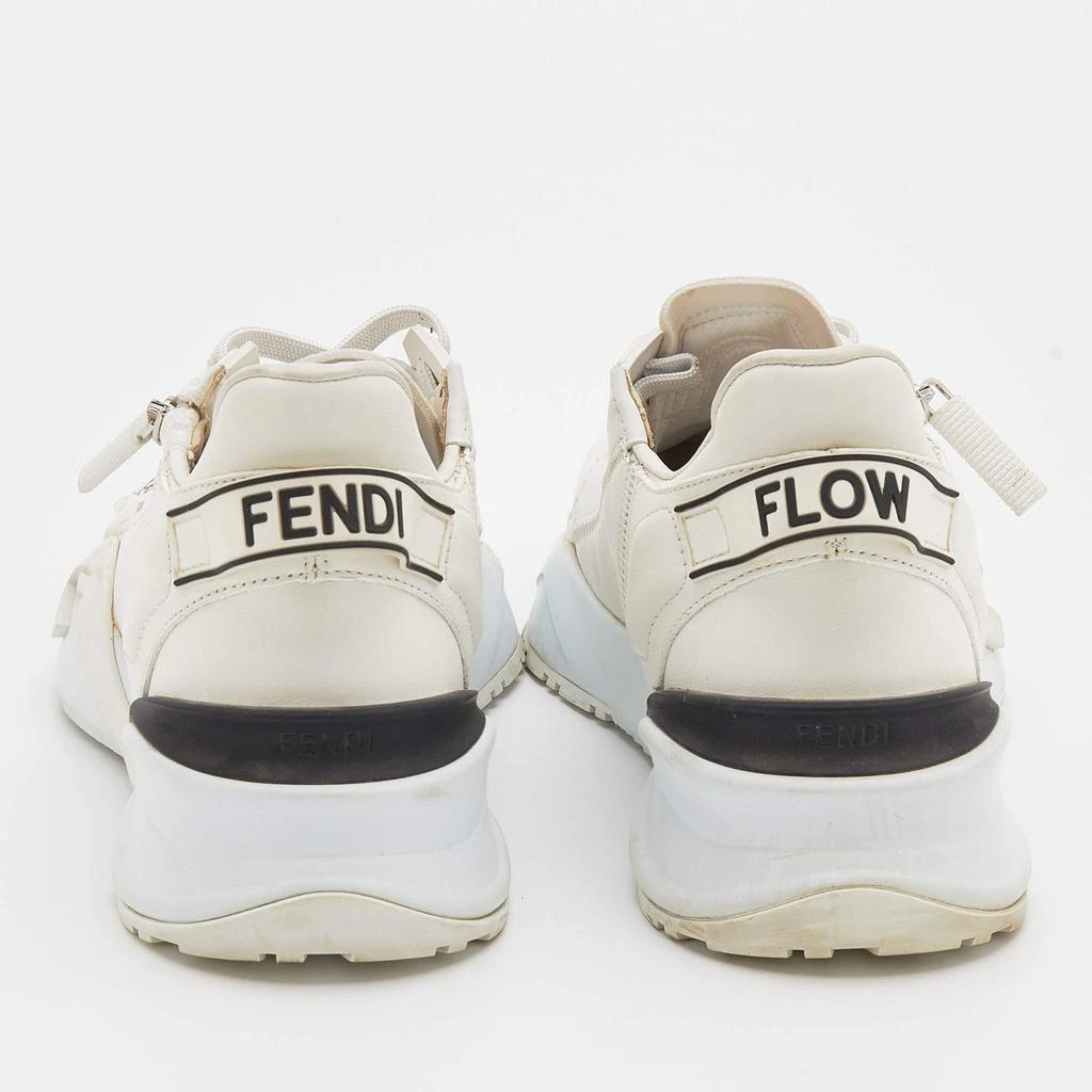 商品[二手商品] Fendi|Fendi Off White Leather Fendi Flow Sneakers Size 38.5,价格¥3520,第5张图片详细描述