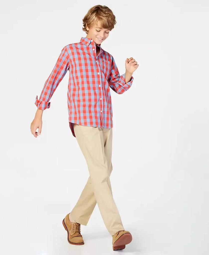 商品Tommy Hilfiger|Big Boys Kirk Box-Plaid Button-Down Shirt,价格¥188,第2张图片详细描述