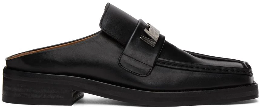 商品Martine Rose|SSENSE Exclusive Black Slip-On Martine Loafers,价格¥2424,第1张图片