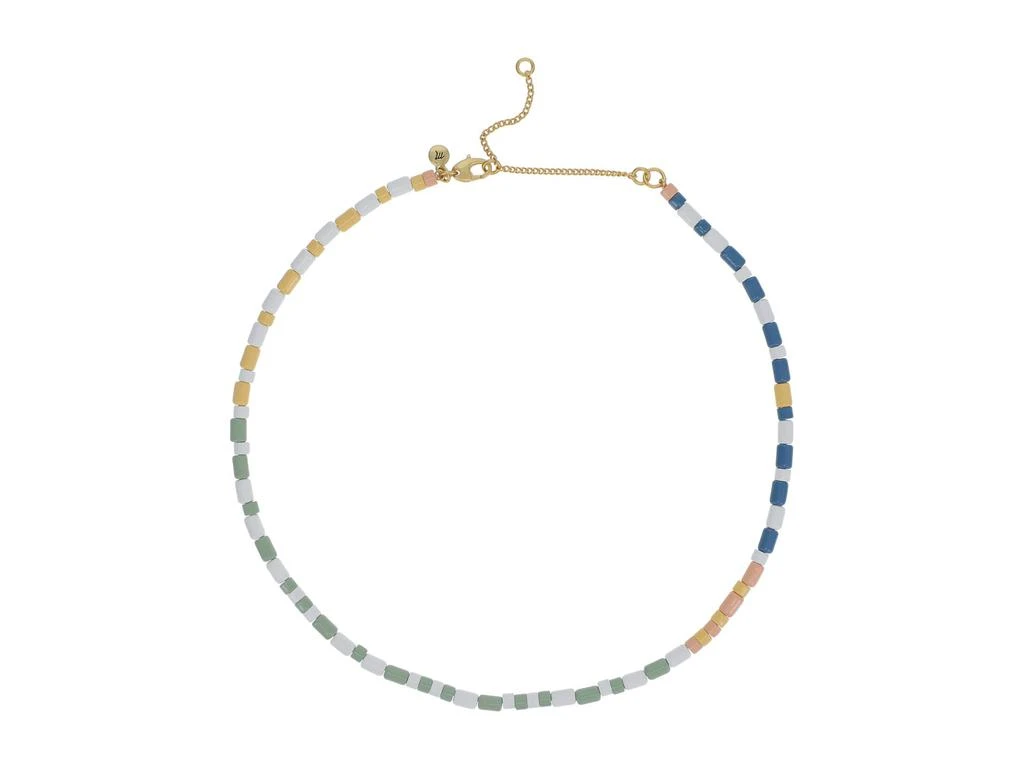 商品Madewell|Colorblock Stripe Beaded Choker Necklace,价格¥126,第1张图片
