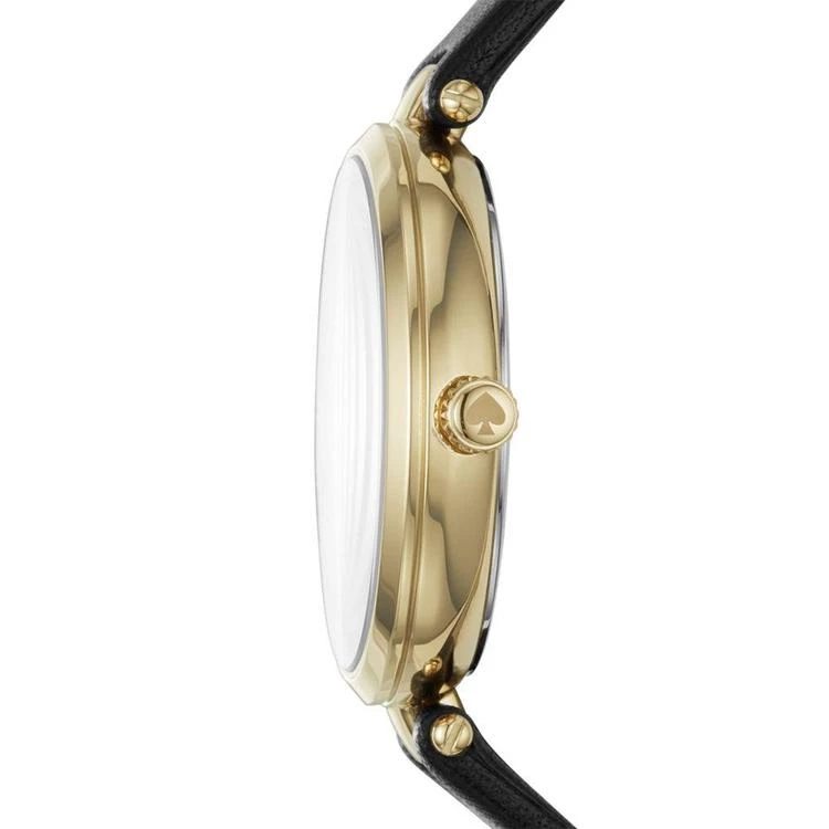 商品Kate Spade|Women's Holland Black Leather Strap Watch 34mm,价格¥1347,第2张图片详细描述