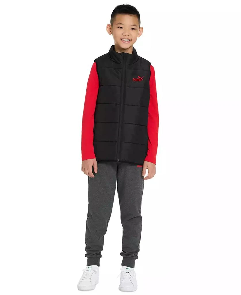 商品Puma|Big Boys 3-Pc. Quilted Vest, T-Shirt & Jogger Pants Set,价格¥360,第1张图片