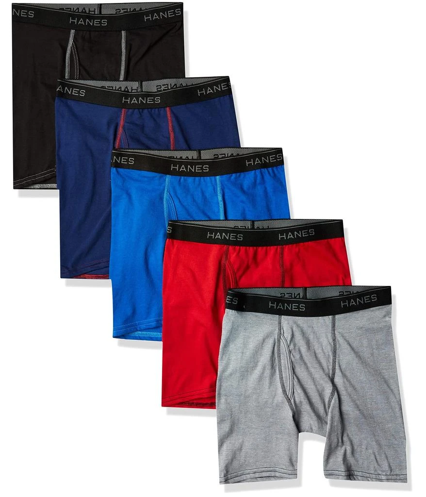 商品Hanes|Boys' 5-Pack Boxer Briefs,价格¥128,第1张图片