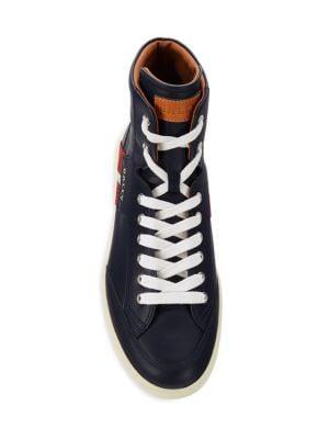 Oldani Leather High-Top Sneakers商品第6张图片规格展示