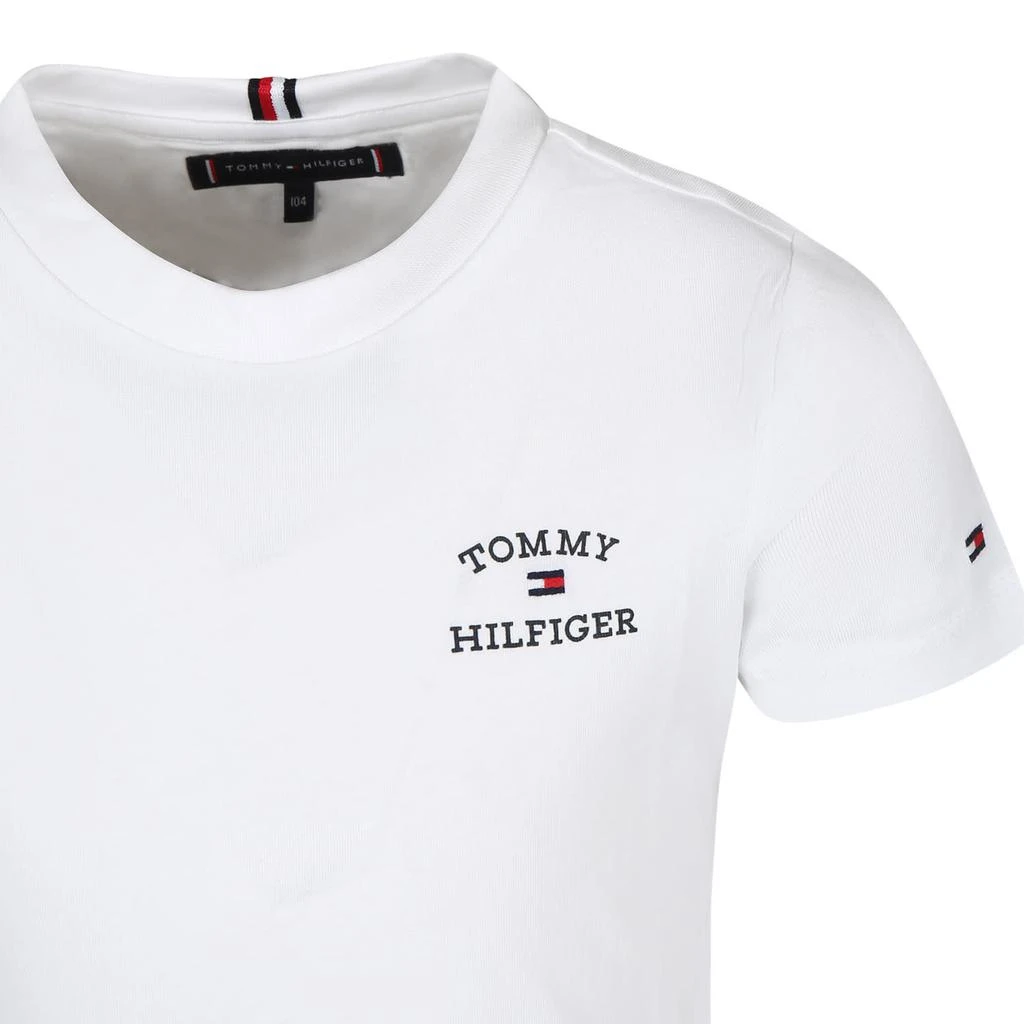 商品Tommy Hilfiger|White T-shirt For Boy With Logo,价格¥514,第3张图片详细描述