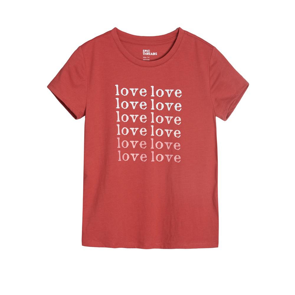 Big Girls Love Repeat Graphic T-shirt, Created For Macy's商品第1张图片规格展示