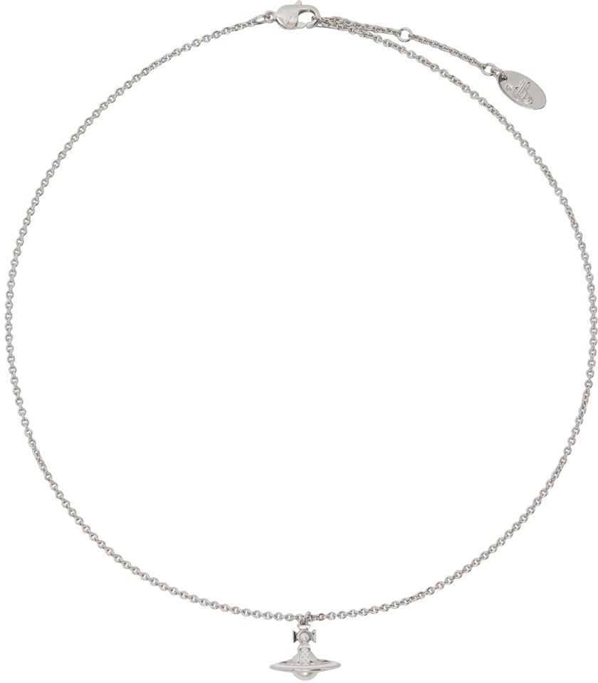 商品Vivienne Westwood|Silver Simonetta Pendant Necklace,价格¥1264,第1张图片