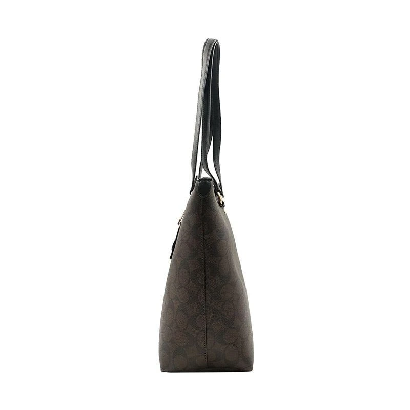 商品Coach|美国直邮COACH蔻驰奥莱款2020新款女士印花PVC手提托特包卡其配黑色F79609,价格¥2562,第5张图片详细描述