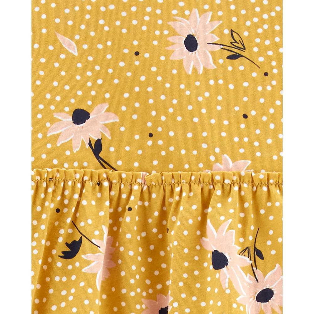 商品Carter's|Toddler Girls Floral Jersey Long Sleeves Top and Leggings, 2-Piece Set,价格¥119,第4张图片详细描述