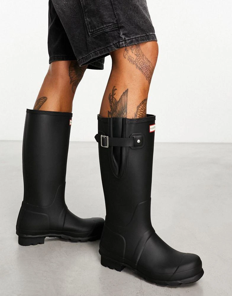 商品Hunter|Hunter Original Side Adjustable Wellington Boots in Black,价格¥1354,第1张图片