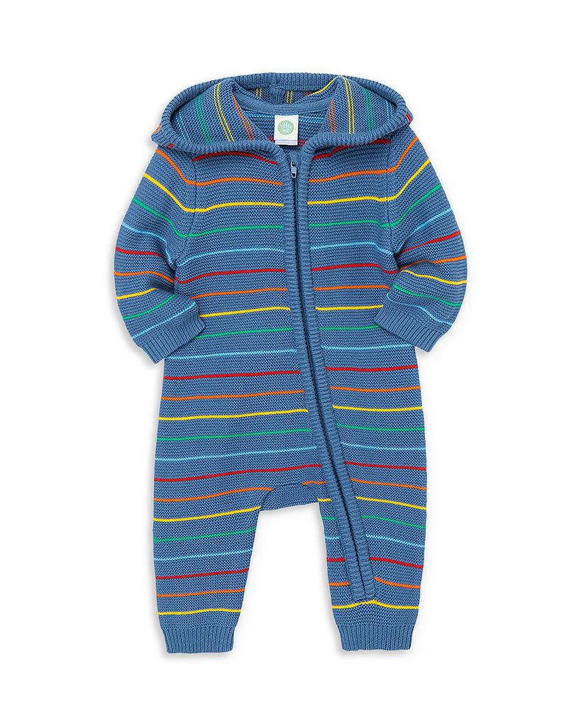 Boys' Hooded Striped Cotton Sweater Coverall - Baby商品第3张图片规格展示
