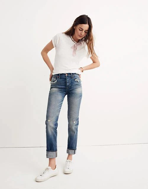 商品Madewell|Straight-Leg Jeans in Cloverdale: Selvedge Edition,价格¥792,第2张图片详细描述