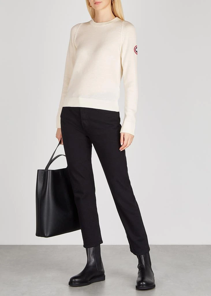 商品Canada Goose|Saturna off-white merino wool jumper,价格¥2592,第4张图片详细描述