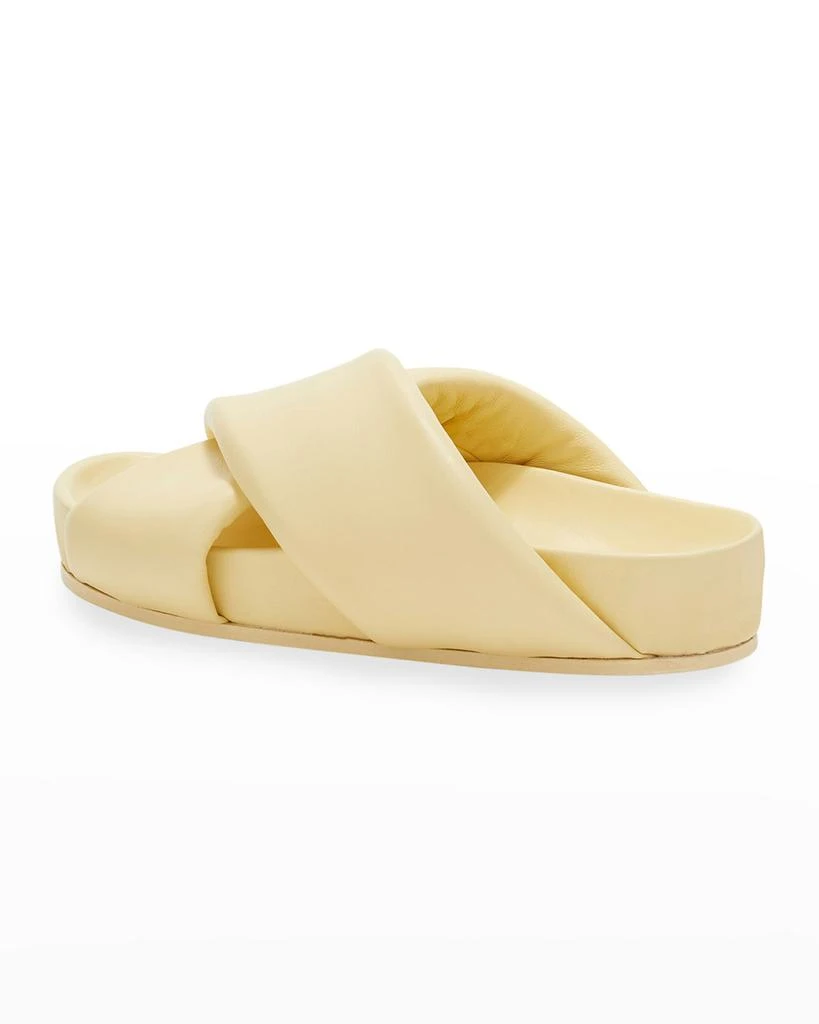 商品Jil Sander|Puffy Napa Crisscross Slide Sandals,价格¥2232,第2张图片详细描述