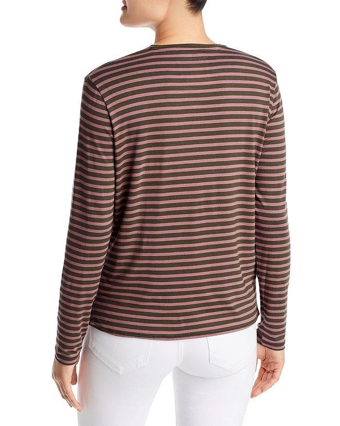 商品MAJESTIC FILATURES|Striped Crewneck Semi Relaxed Top,价格¥1040,第2张图片详细描述