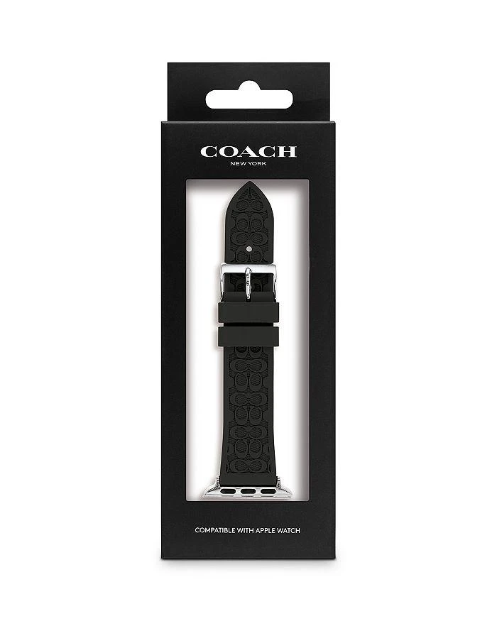 商品Coach|Apple Watch© Signature Silicone Strap, 38mm & 40mm,价格¥634,第2张图片详细描述