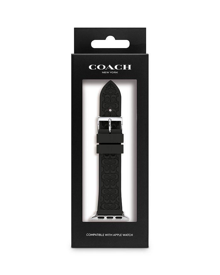 商品Coach|Apple Watch© Signature Silicone Strap, 38mm & 40mm,价格¥468,第4张图片详细描述