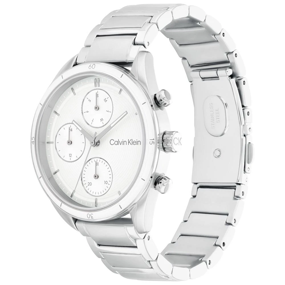 商品Calvin Klein|Women's Silver-Tone Stainless Steel Bracelet Watch 38mm,价格¥1014,第2张图片详细描述
