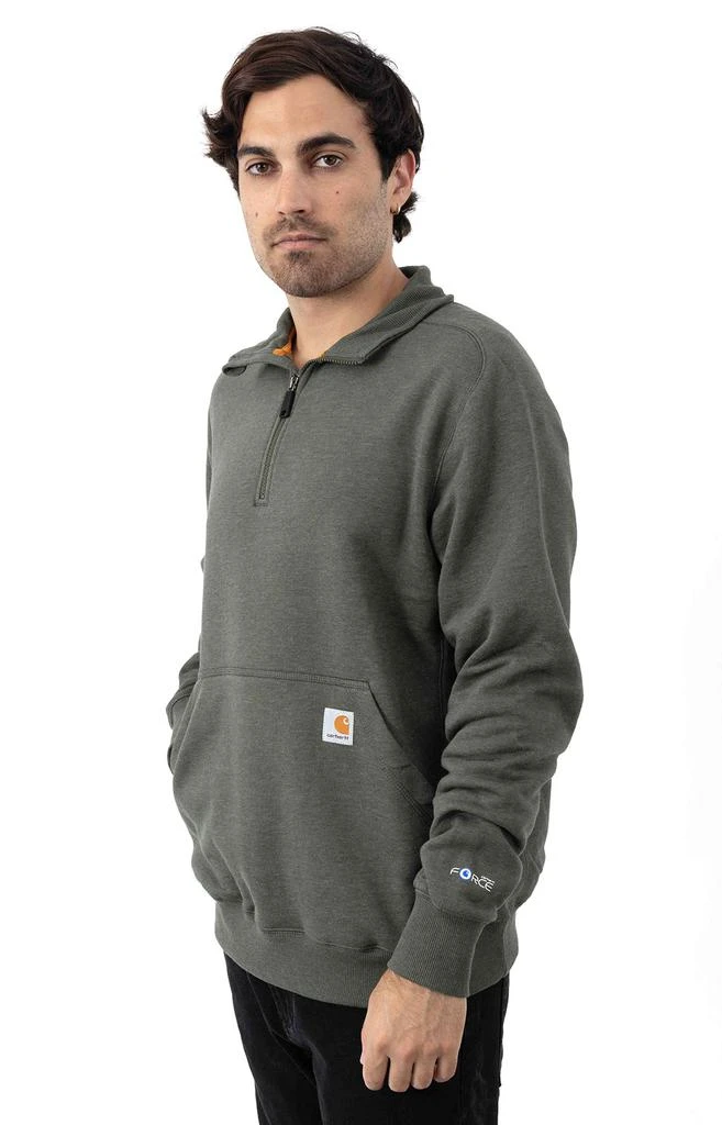 商品Carhartt|(104475) Midweight 1/4 Zip Pocket Sweatshirt - Moss Heather ,价格¥206,第2张图片详细描述