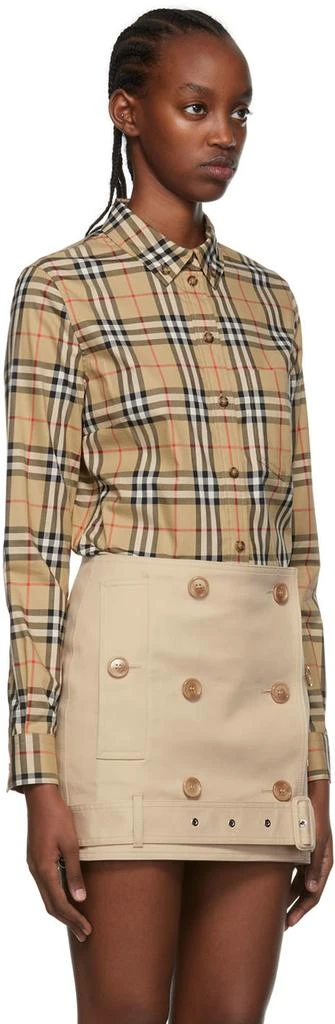 商品Burberry|棕色 Vintage Check 衬衫,价格¥6289,第2张图片详细描述