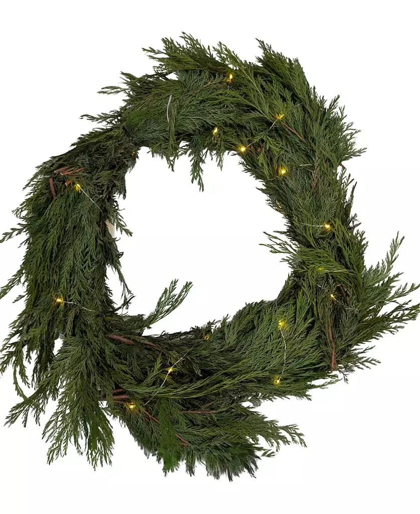 商品International Christmas Innovation|Fresh Premier Cedar Garland with Warm Lights, 10',价格¥434,第1张图片