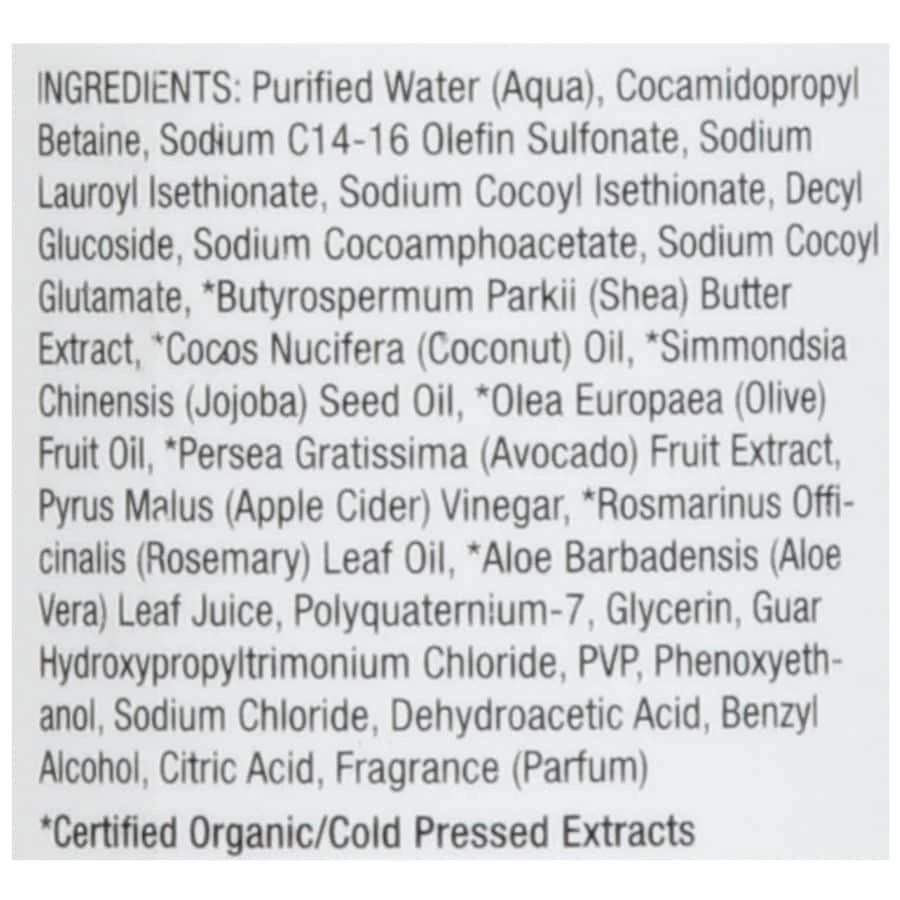 商品Raw Sugar|The Truly Unruly Shampoo Avocado + Apple Cider Vinegar + Rosemary Oil,价格¥59,第4张图片详细描述