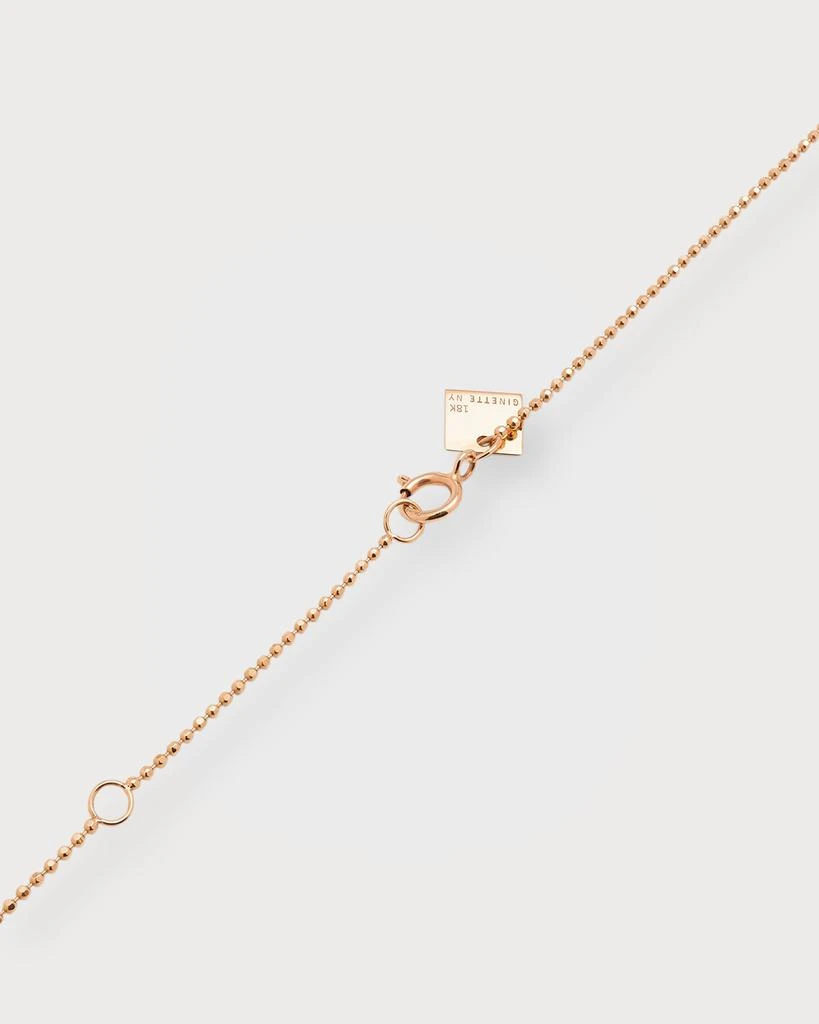 商品Ginette NY|18K Rose Gold Donut Jade On Chain Necklace,价格¥8550,第4张图片详细描述