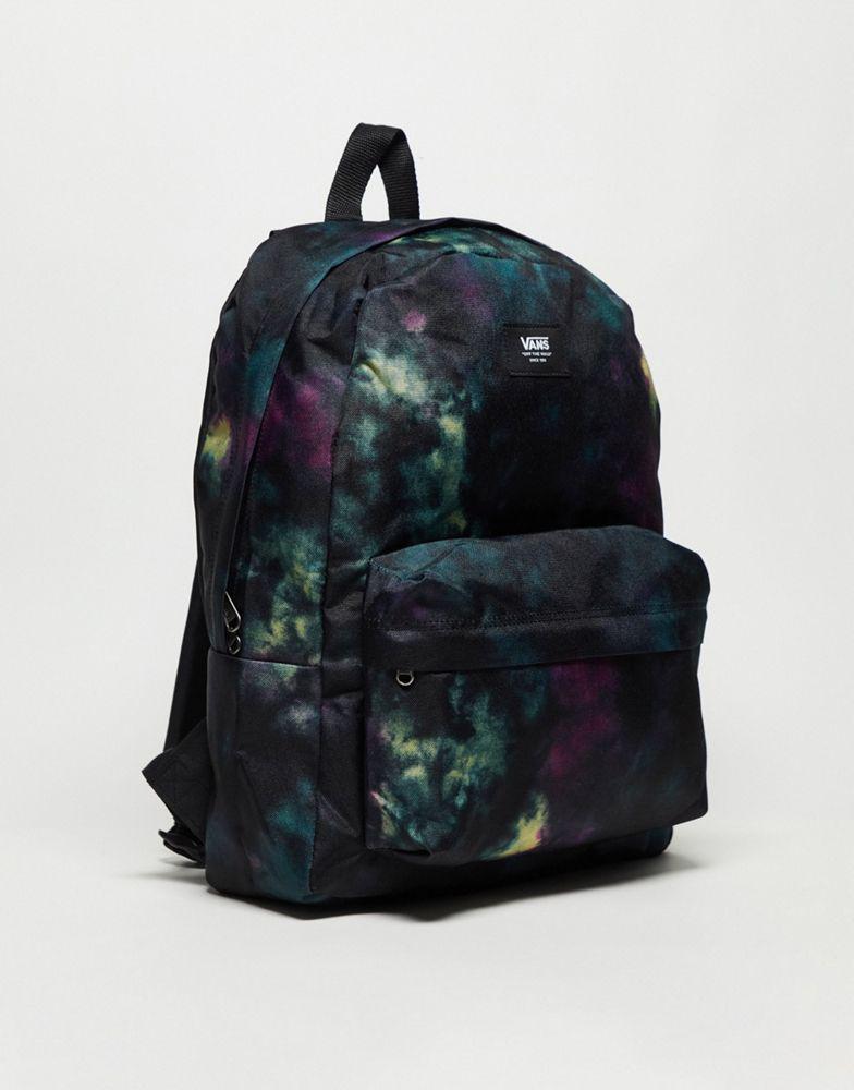 Vans old skool backpack in black tie dye商品第2张图片规格展示