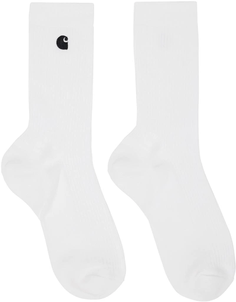 商品Carhartt WIP|Two-Pack White Madison Socks,价格¥271,第2张图片详细描述